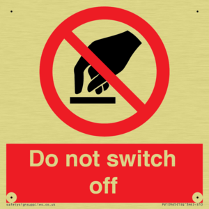 Do not switch off 